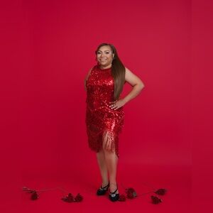 Stunning Red Sequin Dress